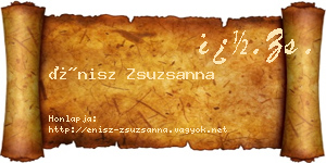 Énisz Zsuzsanna névjegykártya